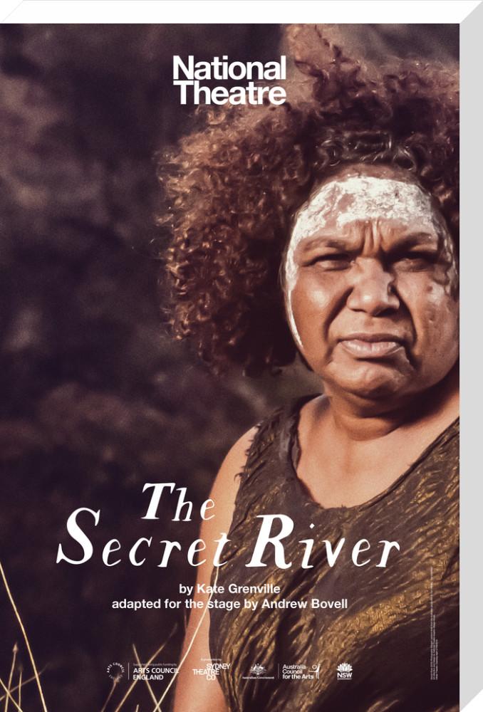 In their review of the National Theatre’s production of The Secret River, Kimprov asked important questions about what theatre companies are responsible for. We should consider these questions as part of the ethics of interactive theatre. This is the publicity image used for the show - an aboriginal person looks directly at the camera. They have white paint on their face and there are plants around them